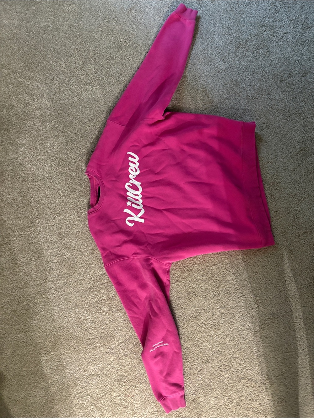 XL kill crew sweatshirt - has tiny paint stains on one arm